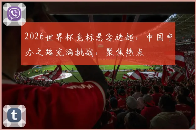 2026世界杯竞标悬念迭起，中国申办之路充满挑战，聚焦热点